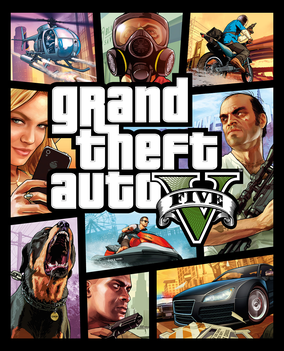 A striking image of Grand Theft Auto V, featuring the detailed graphics and thrilling environment of the PC game.